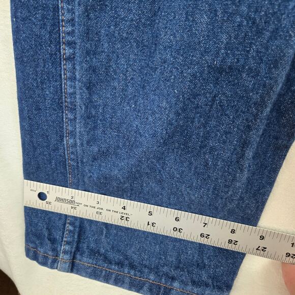 VTG Wrangle Jeans 36x36 Mens Dark Wash Denim Pants Straight Leg 0741 - Picture 6 of 10